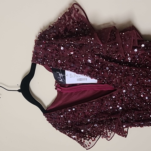 Women Mac Duggal Embellished Sheath Dress Size 2 - Picture 9 of 11